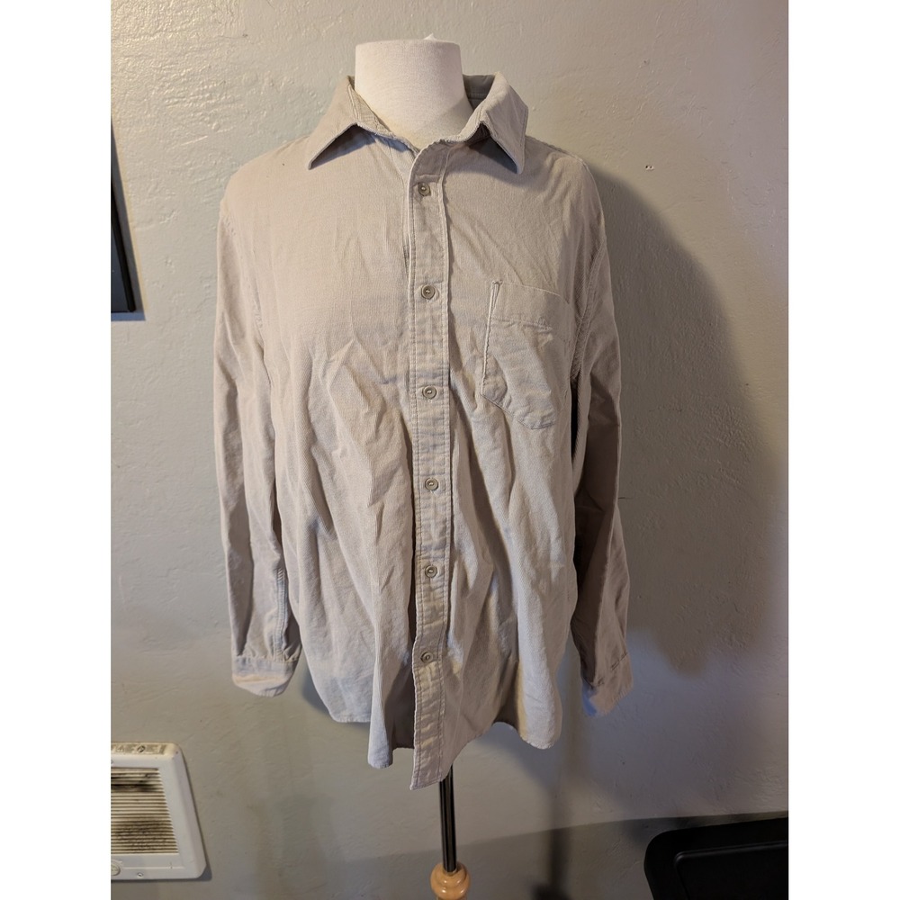 Banana‎ Republic Corduroy button down cream size L